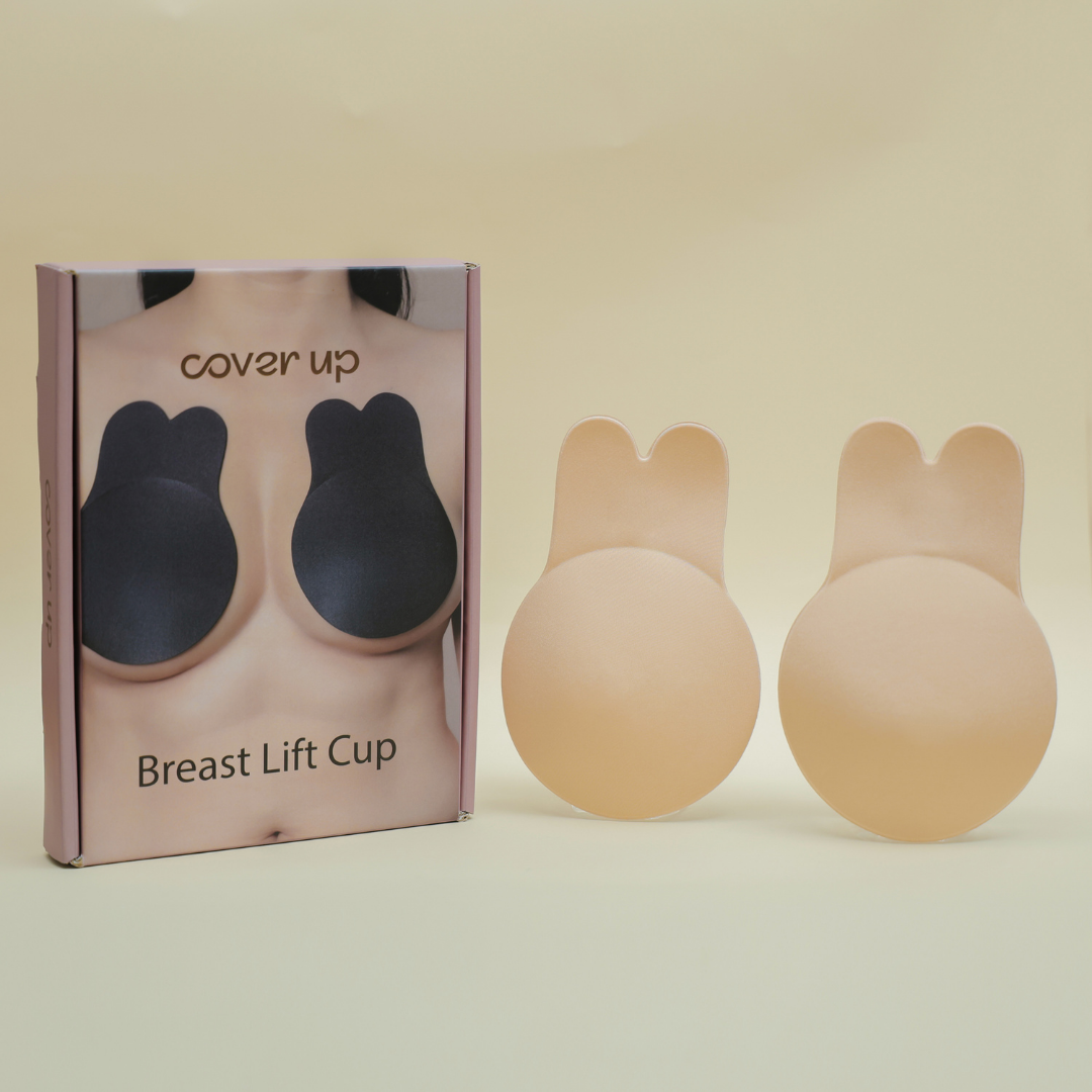 Lift Up Cup With 2 Pairs of Nipple Pasties