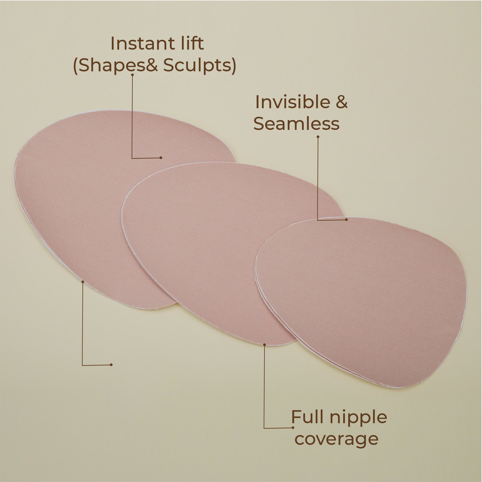 Lift Up Pasties (3 Pairs) With 3 Pairs of Nipple Pasties