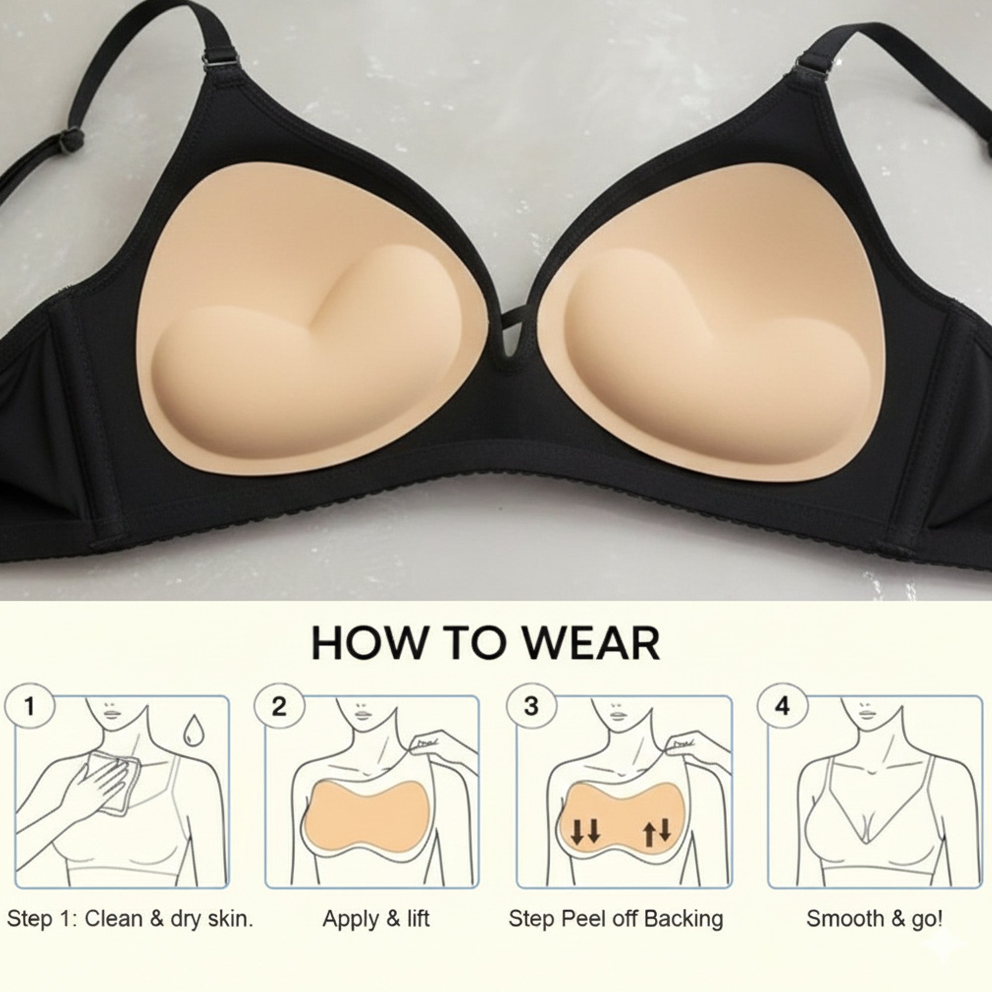 Volume Enhancer With 2 Pairs of Nipple Pasties