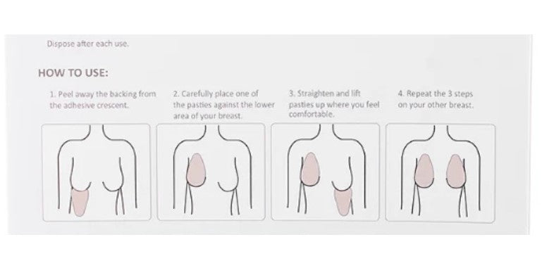 Lift Up Pasties (3 Pairs) With 3 Pairs of Nipple Pasties